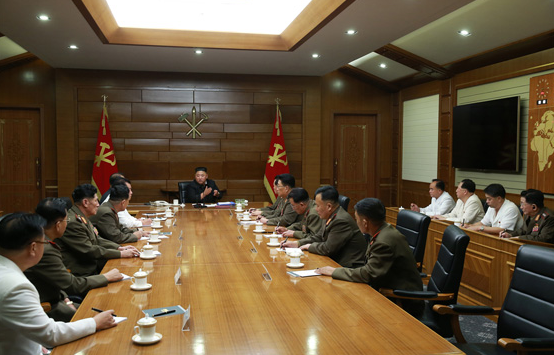 ▲ 2020년 6월 19일 조선로동당 중앙군사위원회 제７기 제５차확대회의 진행 장면 [사진 : 조선중앙통신 캡처]