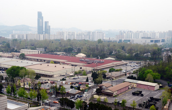 ▲ 용산미군기지 전경