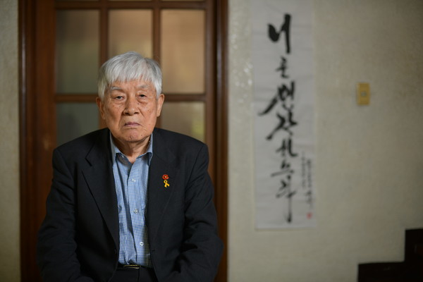 ▲ 낙성대 만남의 집에서 양원진 선생 [사진 : 민병래]