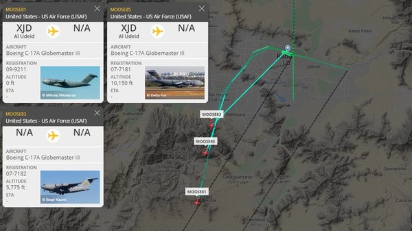 Oren Liebermann@OrenCNNThree C-17s have just left Hamid Karzai International Airport in a row. The time now is midnight in Kabul. This could be the end of the US presence in Afghanistan. 12:33 PM · Aug 30, 2021출처 : 427시대(http://www.427times.com)