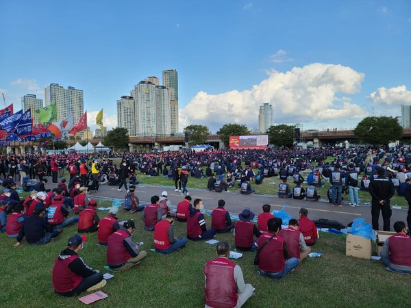 ▲울산 총파업 대회