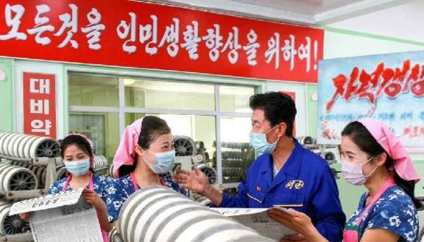 ▲ 김정숙 제사공장 [사진 : 조선중앙통신 갈무리]