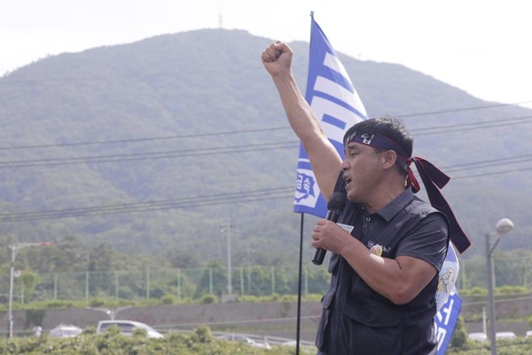 ▲ 윤장혁 금속노조 위원장은 대우조선에 공권력을 투입하면 즉각 전면 총파업에 나서겠다고 선언했다. [사진 : 금속노조]