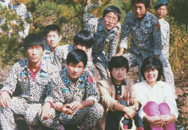 ▲울산 동구 소재 현대공업고등학교 재직 시절 노옥희 선생님.