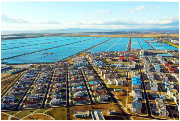 ▲ 련포지구 온실농장 완성