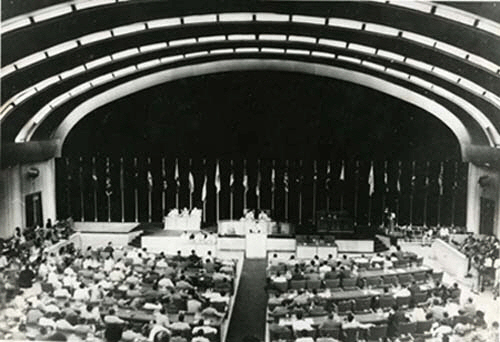 ▲ 1955년 4월 18일 인도네시아 자바섬 반둥(Bandung)에서 '반둥회의'가 개최되었다.