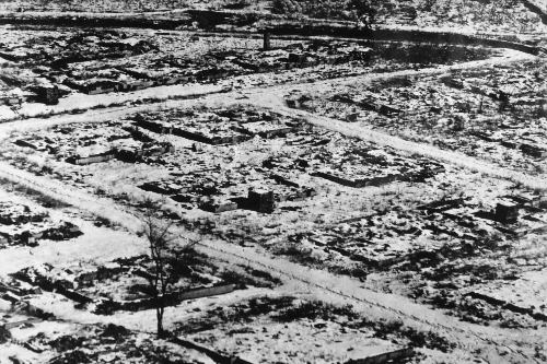 ▲ 미군의 폭격으로 사라진 평양 시가지(노컷뉴스/창비)