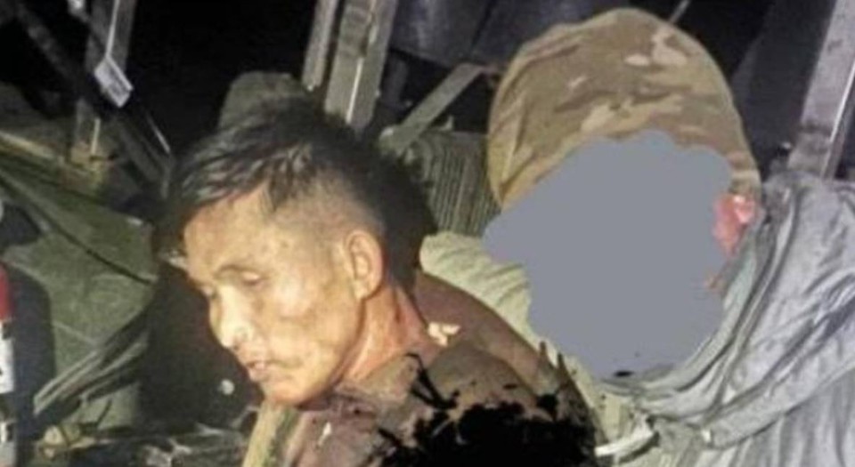 ▲26일 우크라이나 특수부대가 공개한 북한군 포로 사진