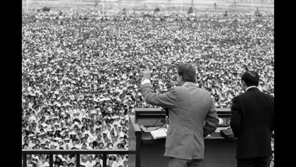 빌리 그레이엄 목사의 여의도 전도대회 광경 (1973.06.03)