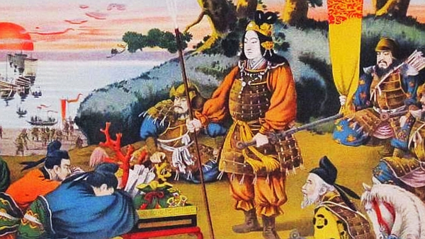 일본서기에 따른 신공황후의 삼한정벌 묘사 장면